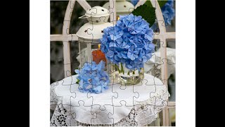 The installation of a distinctive image consisting of 36 pieces