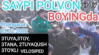 SAYPI POLVON MURODJON FAYZIEVNI BOYINGIDA 3TUYA,3TOY,3TANA,2TUYAQUSH, 3TO'KLI VELOSIPEDGA TASHLADI.