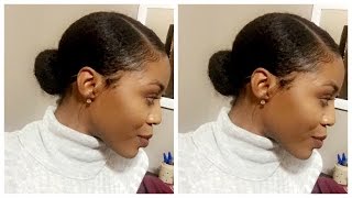 How To Super Sleek Low Ponytail For Type 4 Natural Hair Double Take