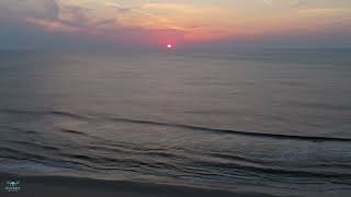 4K Sandbridge Sunrise Tranquility: 9 Hour Lulling Ocean Waves Loop | Serene Beach Sounds