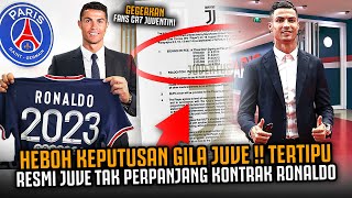 RESMI HEBOHKAN FANS CR7 ‼️ Resmi Kuputusan Gila Juventus Tak Perpanjang Kontrak Ronaldo