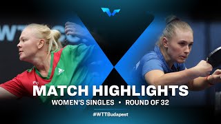 Georgina Pota vs Tatiana Kukulkova | WTT Contender Budapest 2021 (R32)