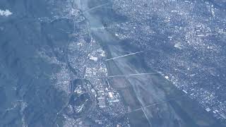 空から見た富士川橋梁【飛行機から新幹線を見る】