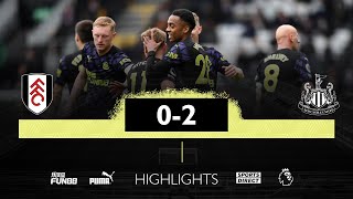 Fulham 0 Newcastle United 2 | Premier League Highlights