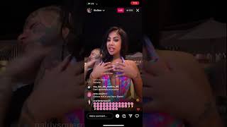 6ix9ine and Yailin La Más Viral live now Breast exit yailin Shame