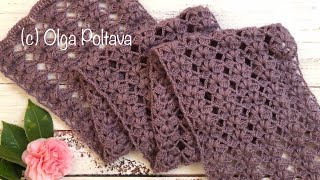 How to Crochet Puff Stitch Flowers Scarf, Crochet Tutorial