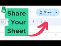 How to Share a Google Sheet