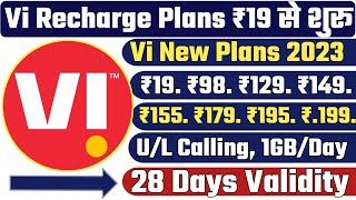 Vi Recharge plans 2023 | Vi best prepaid recharge plans | Vi u/I calling & data plans & offers 2023
