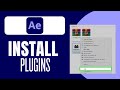How To Install Plugins Adobe After Effects Tutorial