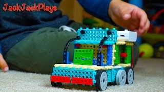HIQ Trailer Truck Toy UNBOXING+ Review + Playing: Motorized Building Blocks Set