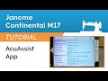 Janome AcuAssist App Tutorial