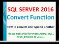 Convert function in SQL | SQL convert, cast functions