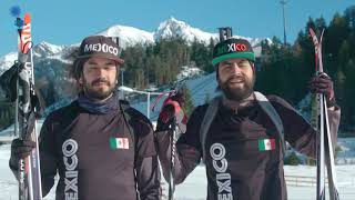 Jamaican and Mexican ski athletes at the WWMG in Innsbruck