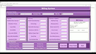 Supermarket Billing System In Python (GUI) || MJ TECHNICAL SOLUTION
