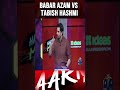 Babar azam vs Tabish Hashmi #abdulrazzaq #mohammadamir #imadwasim #worldcup2023 #shorts