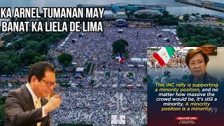 KA ARNEL TUMANAN ISA SA MAHUHUSAY DIN NA MINISTRO SA IGLESIA NI CRISTO may banat Kay liela de lima