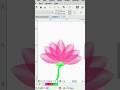 How to create Lotus flower in Coreldraw #viralshortsvideo2024