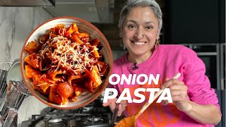 MOST DELICIOUS ONION TOMATO PASTA | The rich deep sauce is perfect for this pasta | Food with Chetna