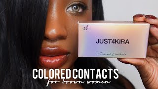 I Tried Colored Contact Lenses for Brown Skin – Here’s What Happened! | Just 4 Kira Review