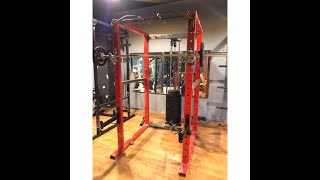 GAMMA FITNESS POWER SQUAT RACK WITH LATS PULL DOWN PR-42