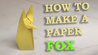 How To Make A Paper FOX | Origami