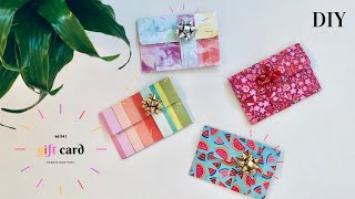 الدرس الأول: ظرف صغير لبطاقات الهدايا بشريطة متحركة mini gift card holder envolpe