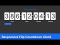 16. jQuery Plugin Tutorial | Flip Countdown Timer & Flip Countdown Clock | Learn with Gsarwar