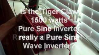 OSP 1500 Pure Sine  Inverter Test. Is it  really Pure Sine?