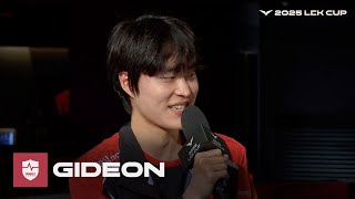 GIDEON 인터뷰 | DRX vs NS | 02.09 | 2025 LCK CUP 플레이-인 최종전