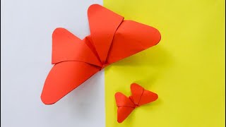 How to make Origami paper butterflies | Easy craft | DIY crafts | Origami papercraft | colour paper