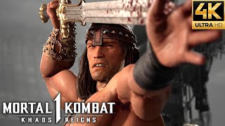 Mortal Kombat 1 - Conan All Fatalities, Brutalities, Intros, Ending \u0026 More (4K 60FPS)