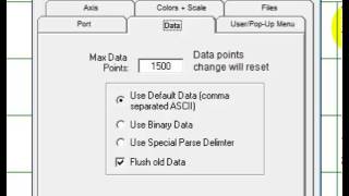 Basic Plotting - Configuration - Data Tab