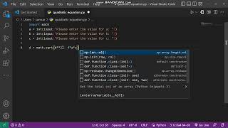 A Beginner's Guide to Solving Quadratic Equation with python