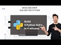Build 4 python GUI apps in 4 minutes | PyUiBuilder tutorial | Tkinter tutorial