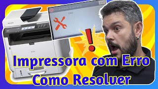 Impressora com Erro - Como Resolver - Ricoh SP 3710 SF - SC542 SC553 - SC Fuser Error