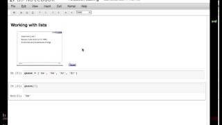 Interactive IPython notebook screencast