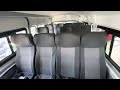 toyota hiace 2023 17 pasajeros conversión de panel a transporte de personal