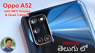 Oppo A52 Unboxing \u0026 initial impressions in Telugu... 🔥🔥