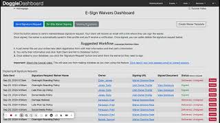 E-Sign Waivers Missing Signature Feature