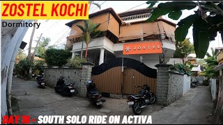 Kochi on a Budget | Zostel Kochi | Your Affordable Kochi Home | South solo ride on Activa 1 | Ep: 45