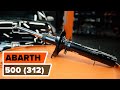 How to change front shock absorber on ABARTH 500 (312)  [TUTORIAL AUTODOC]