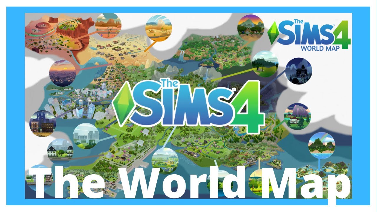 Sims 4 World Map By Emilyjaynedraws On Deviantart In 2021 Sims 4 Sims ...