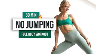DAY 5 Back to Basics - 30 MIN FULL BODY NO JUMPING + ABS Workout - No Equipment