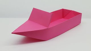 How to Make a Paper Boat that Floats (Correction) | Paper Speed Boat | Origami Boat