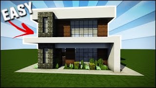 Minecraft House Tutorial: Easy/Simple Modern House - Best House Tutorial