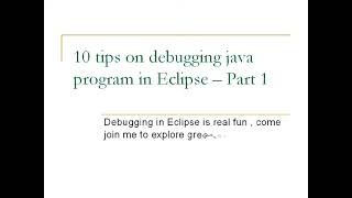 10 Practical Tips to Debug a Java Program in Eclipse IDE