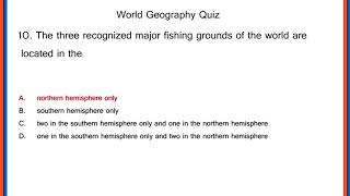 World Geography Question for TNPSC SSC RRB | We Shine Academy