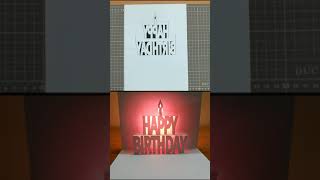 Happy Birthday Card ｜Paper Art｜Origami Art｜Kirigami Art｜Pop Up Card 9 #Shorts