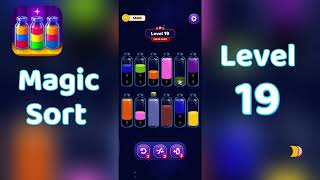Magic Sort Level 19 Walkthrough 🎩✨ | Go Answer