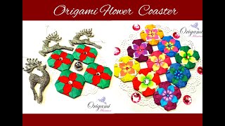 Origami Maniacs 454: Flower Coaster